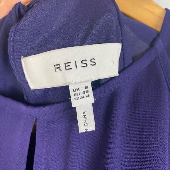 Reiss Mylee Keyhole Neck Midi Dress - Picture 8 of 11